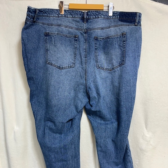 And Now This Women's Jeans 24W Blue Boyfriend Distressed - Picture 4 of 7